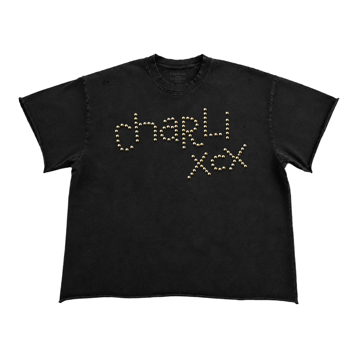 Charli XCX Brass Studded Tee – charli xcx US store